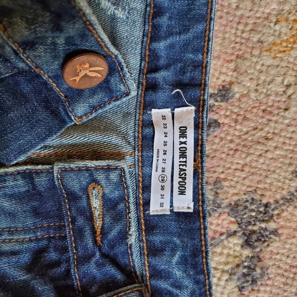 One Teaspoon High Waist Bandit Shorts Size 29 - Picture 8 of 9